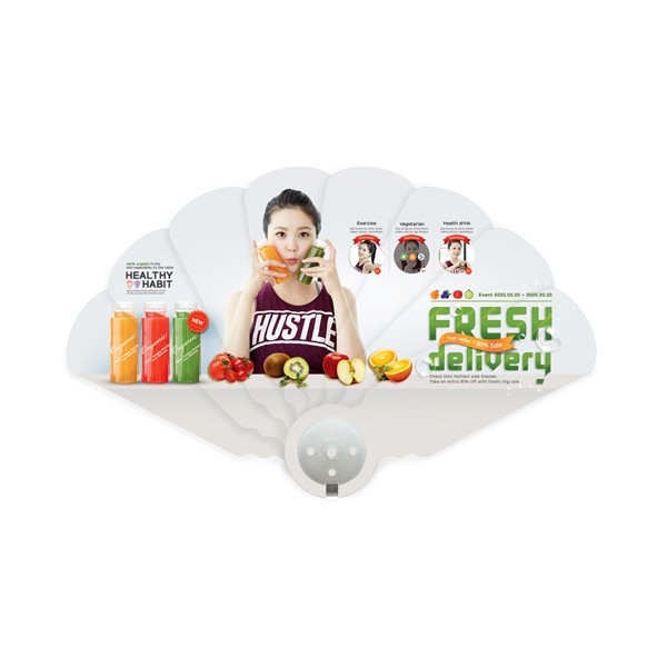 상품 이미지: 8단원형부채