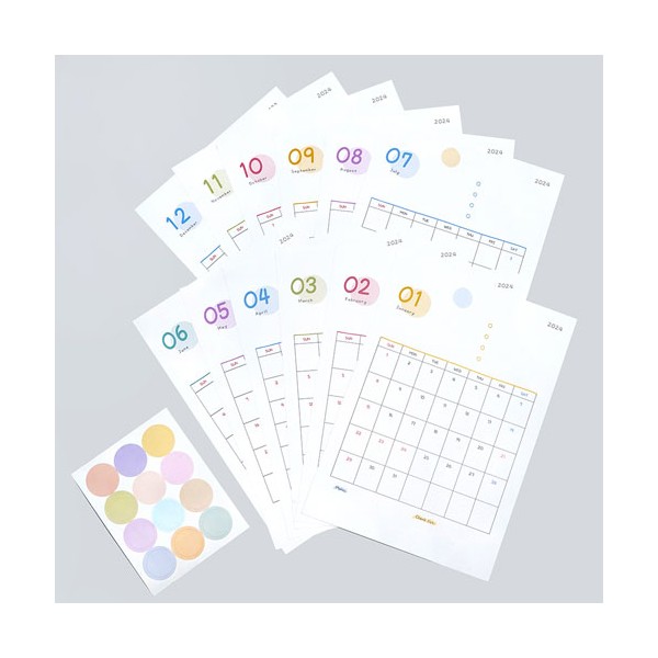 상품 이미지: 2025 먼슬리 캘린더 A5(주문제작형)