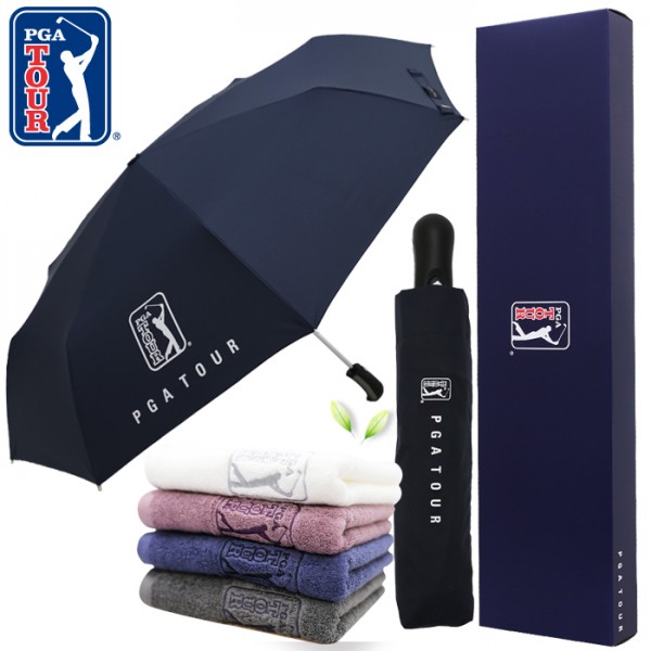 상품 이미지: PGA 3단70완전자동 무지+190g호텔타올세트