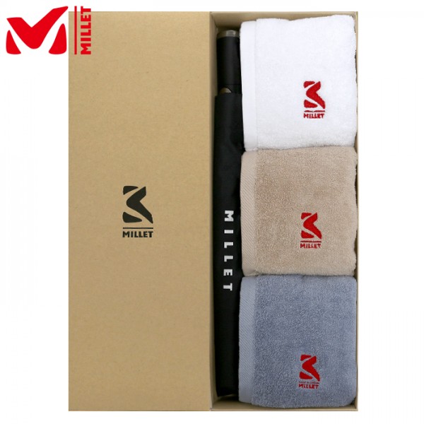 상품 이미지: 밀레 친환경2단자동+160g면사타올3P세트