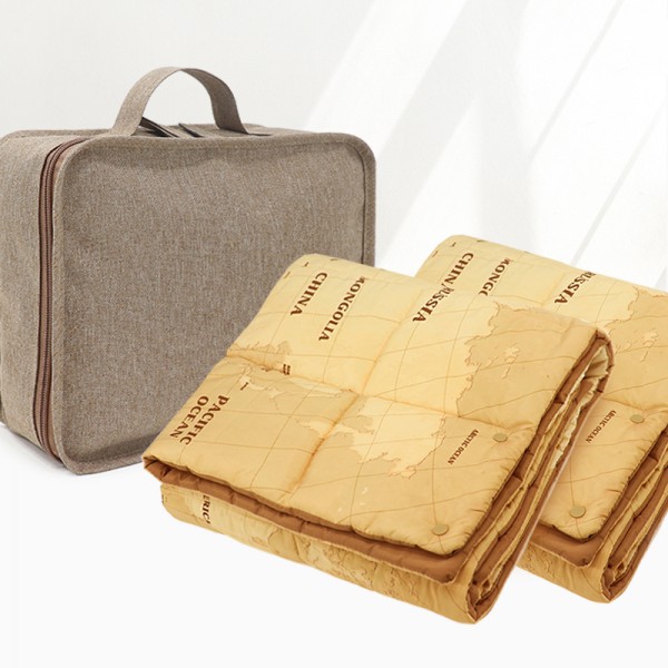 상품 이미지: 캠핑패딩핸디백담요 월드맵