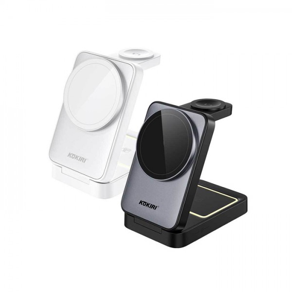 상품 이미지: 코끼리 폴딩 맥세이프호환 3in1 무선충전기(워치전기종가능)