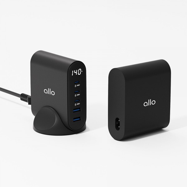 상품 이미지: 알로 140W GaN 프로 PD PPS 초고속 5포트 멀티충전기 UC5140GPD