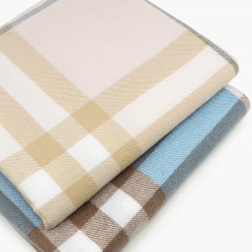 스퀘어 빅체크 항공담요