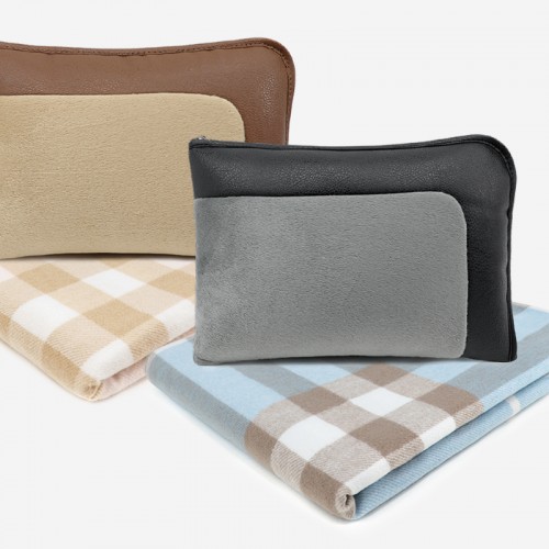 스톤 스퀘어체크 항공담요