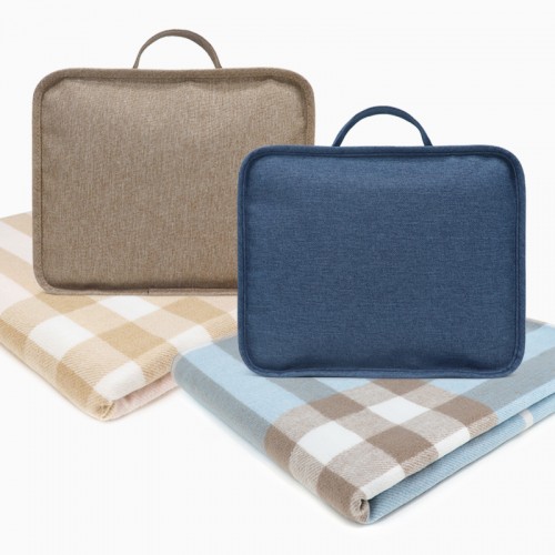 스퀘어빅체크항공 핸디백담요