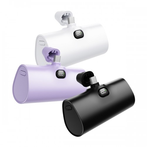 코끼리 미니 LCD 고속 일체형보조배터리 5000mAh