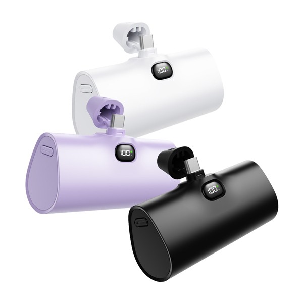 상품 이미지: 코끼리 미니 LCD 고속 일체형보조배터리 5000mAh