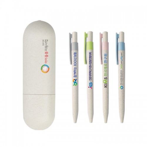 유니크 생분해볼펜 4p