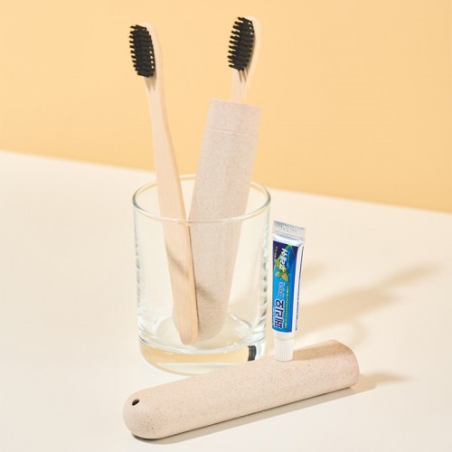 제로웨이스트 대나무칫솔+치약5g+생분해케이스(소)