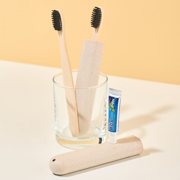 상품 이미지: 제로웨이스트 대나무칫솔+치약5g+생분해케이스(소)