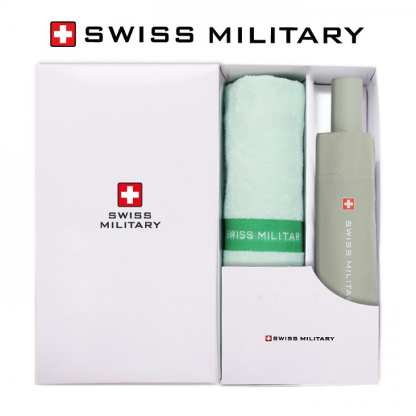 상품 이미지: 스위스밀리터리 친환경 3단 완전자동 세이프티 우산+120g면사타올세트