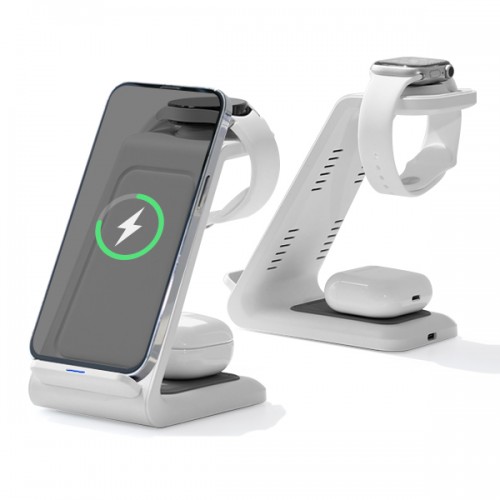 2세대 거치형 멀티블2 3in1 고속무선충전기(워치공용충전)