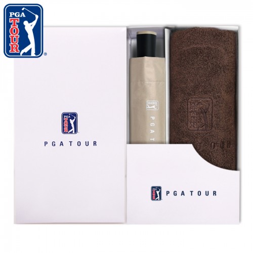 PGA 3단수동 암막 우양산+150g면사타올세트