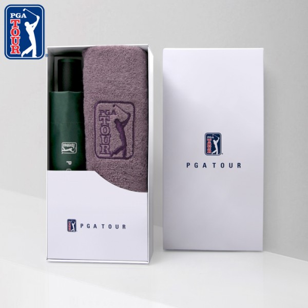 상품 이미지: PGA 3단수동 암막 우양산+190g호텔타올세트