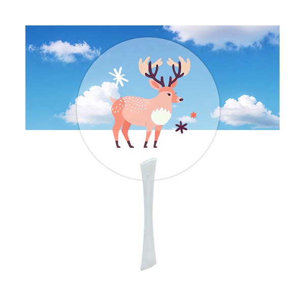 상품 이미지: 고투명 원형 에스팬시 부채