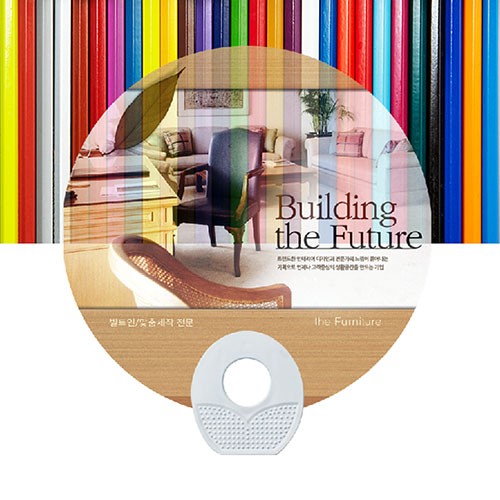 반투명 지압계란 부채(원형)