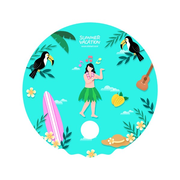 상품 이미지: 원형파도부채