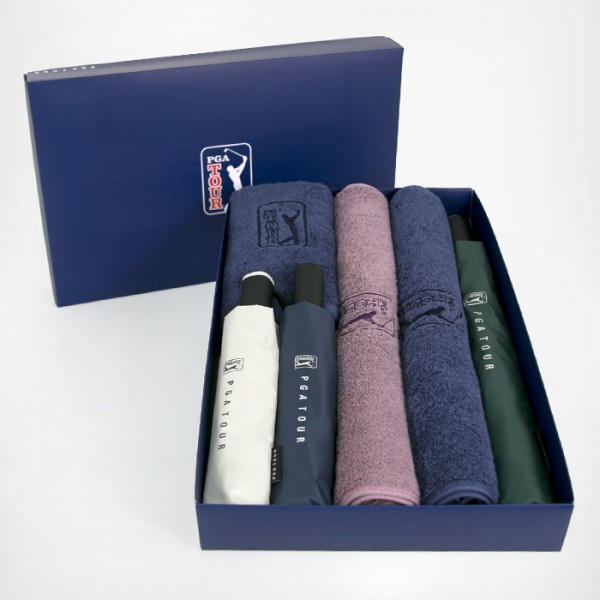 상품 이미지: PGA 2단자동+3단완전자동 세이프티+3단수동 암막 우양산+190g 타올 3P세트(대)