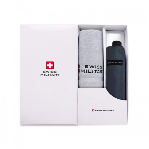 스위스밀리터리 3단수동 암막스키니 + 140g면사타올 세트