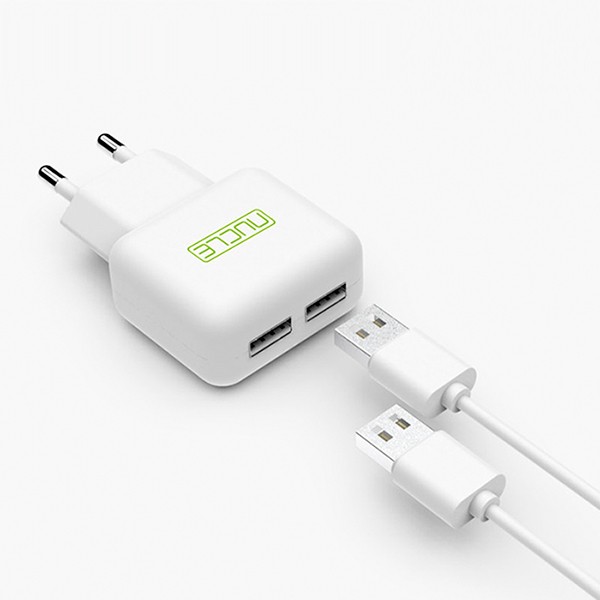 상품 이미지: 뉴클 2.1A 2포트 가정용충전기(케이블미포함)