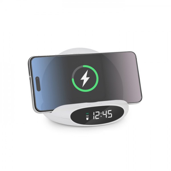 상품 이미지: 3세대 폴딩3 거치형 15W LED시계&고속무선충전기