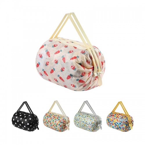 숄더크로스 주름장바구니 에코백