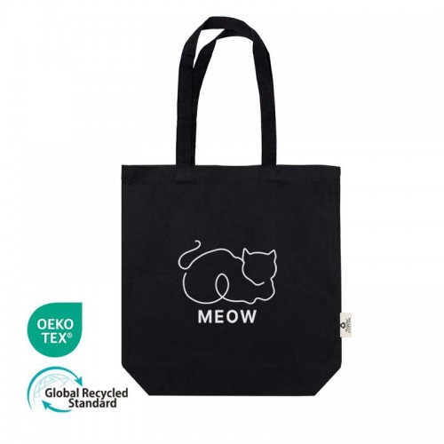 오코텍스리사이클 스탠다드 블랙에코백(중)