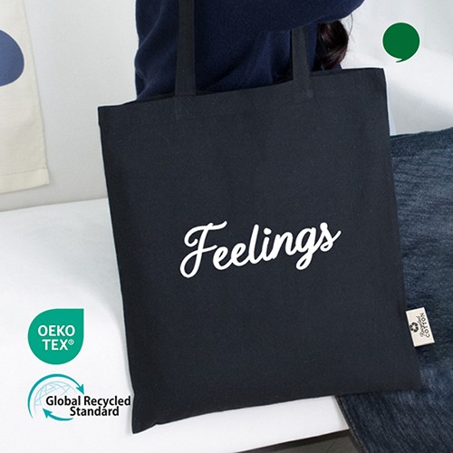 오코텍스리사이클 라이트에코백(블랙)