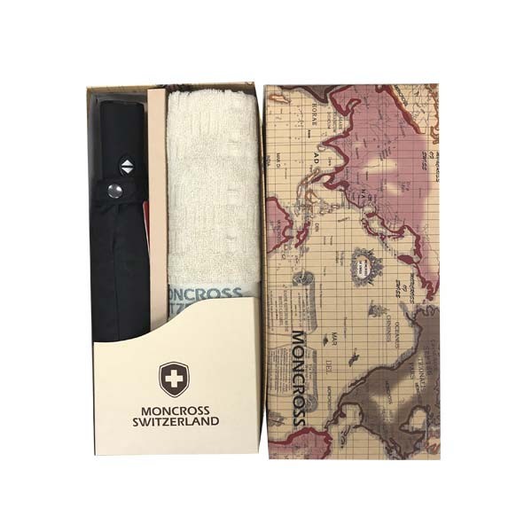 상품 이미지: 몽크로스 솔리드 3단전자동우산&바코드 타올세트