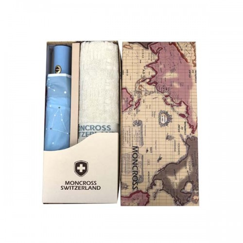 몽크로스 팅클스타 3단전자동우산&바코드 타올세트