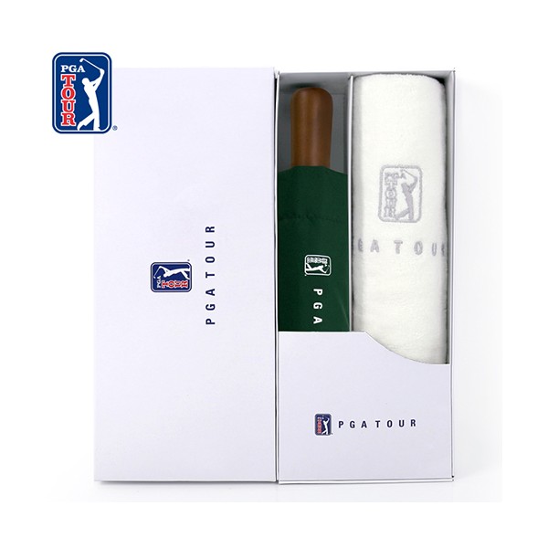 상품 이미지: PGA 3단완전자동 빈티지우드+150g 면사타올세트