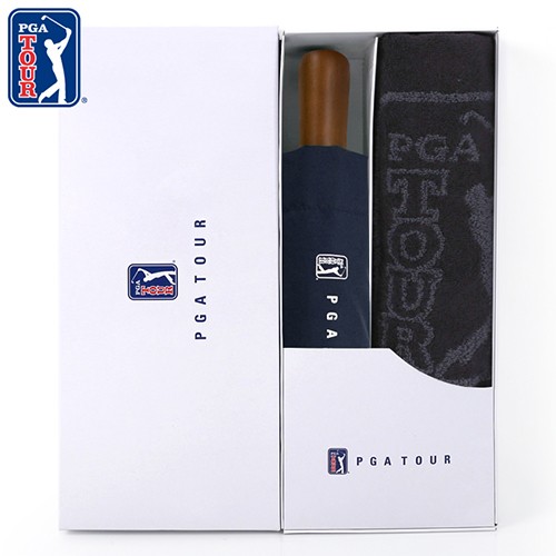 PGA 3단완전자동 빈티지우드+170g 죽사타올세트