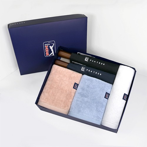 PGA 3단완전자동 빈티지우드 2P+180g 모달타올 3P세트(소)