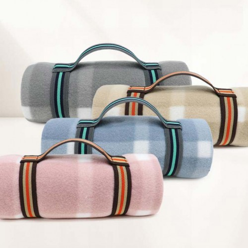 그리드체크H밴드담요