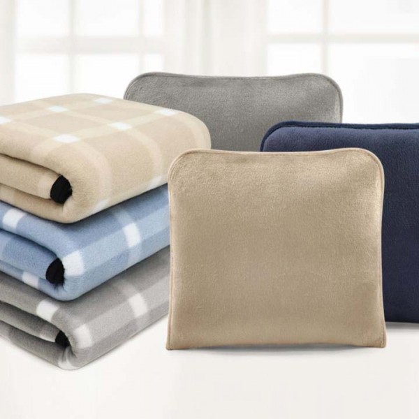 상품 이미지: 그리드체크특대쿠션담요