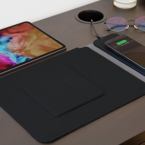 15W 고속무선충전 마우스패드 패드파우치 스탠드형 227
