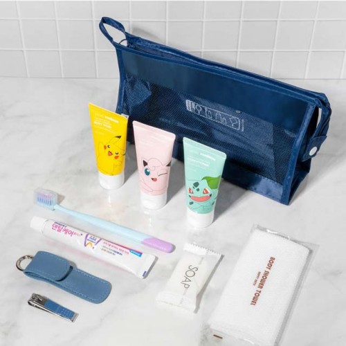 트래블 메쉬파우치세트+실버링 휴대용손톱깎이