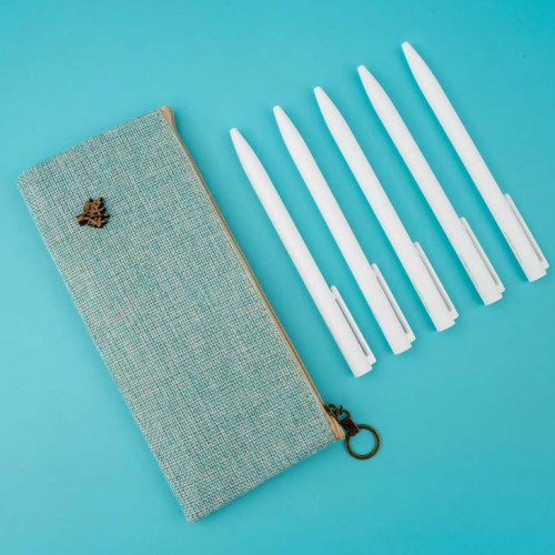 내츄럴 펜슬파우치 샤오미내츄럴펜 5p세트