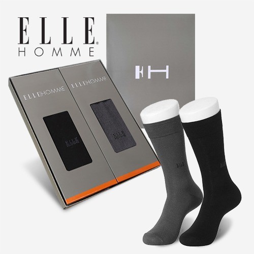 엘르 신사정장양말 2족세트