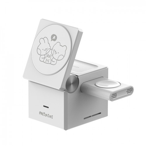 라인프렌즈 미니니 3in1 맥세이프 무선충전기