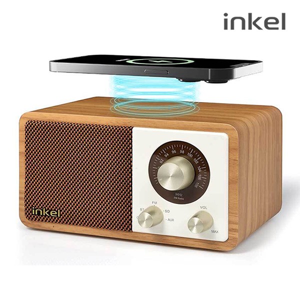 상품 이미지: 인켈 15W 고속무선충전 블루투스스피커 라디오 ANALOGUE