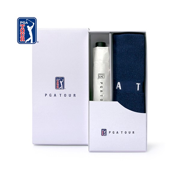 상품 이미지: PGA 3단수동 카본 립스탑 암막 우양산+130g 면사타올세트