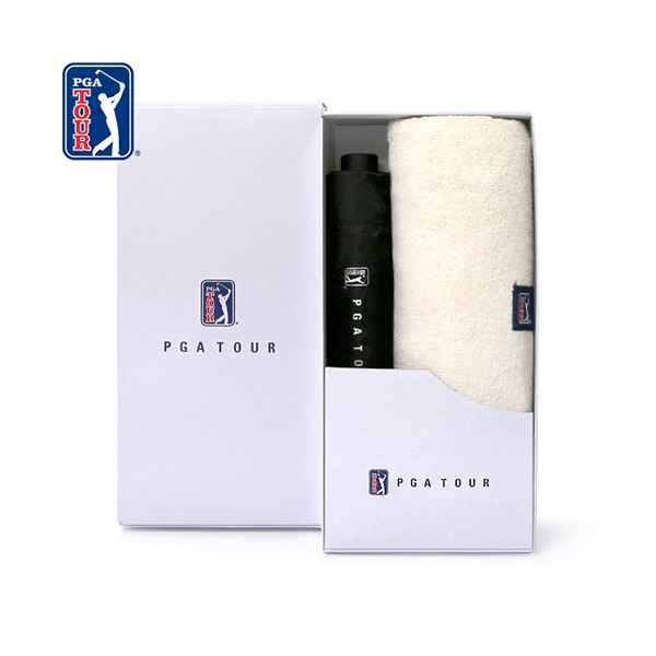 상품 이미지: PGA 3단수동 카본 립스탑 암막 우양산+200g 코마사 면사타올세트