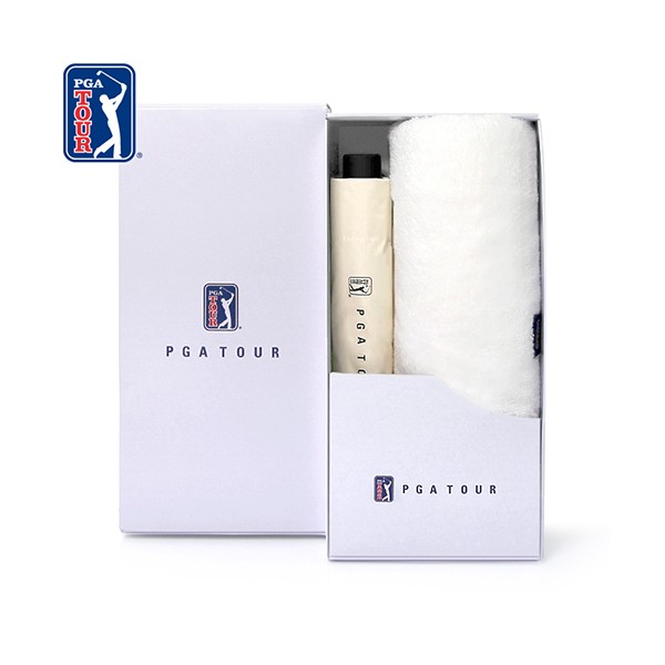 상품 이미지: PGA 3단수동 카본 립스탑 암막 우양산+260g 코마사 면사타올세트