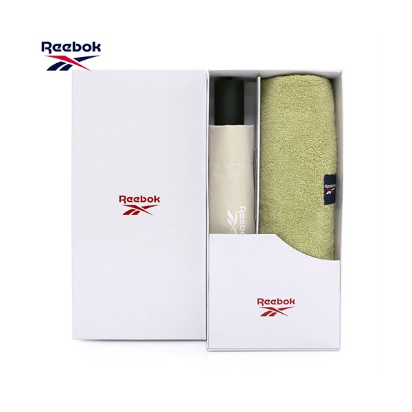 상품 이미지: 리복 3단완전자동 뉴트럴 암막 우양산+140g 면사타올세트