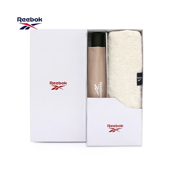 상품 이미지: 리복 3단완전자동 뉴트럴 암막 우양산+160g 면사타올세트