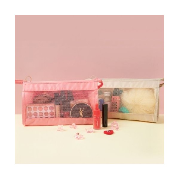 상품 이미지: 단순 여행용 메쉬 파우치 다용도 워시백