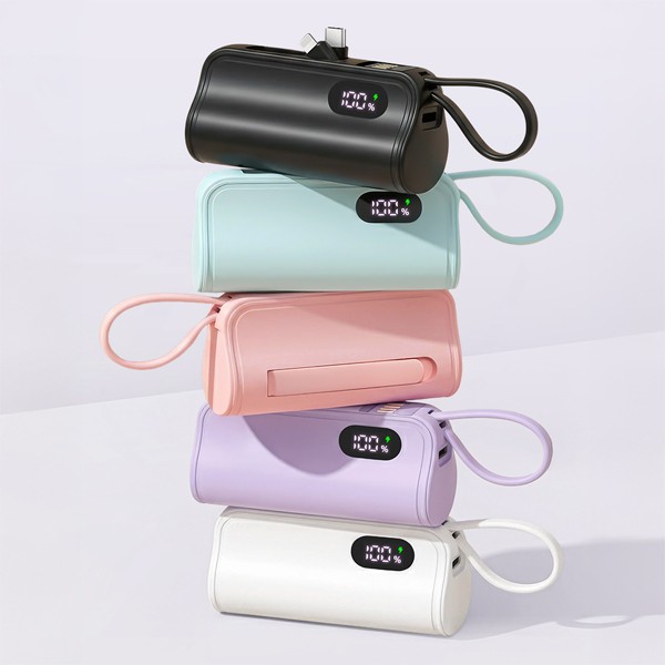 상품 이미지: 에이파워 도킹형보조배터리 5000mAh(듀얼젠더+USB-A) 