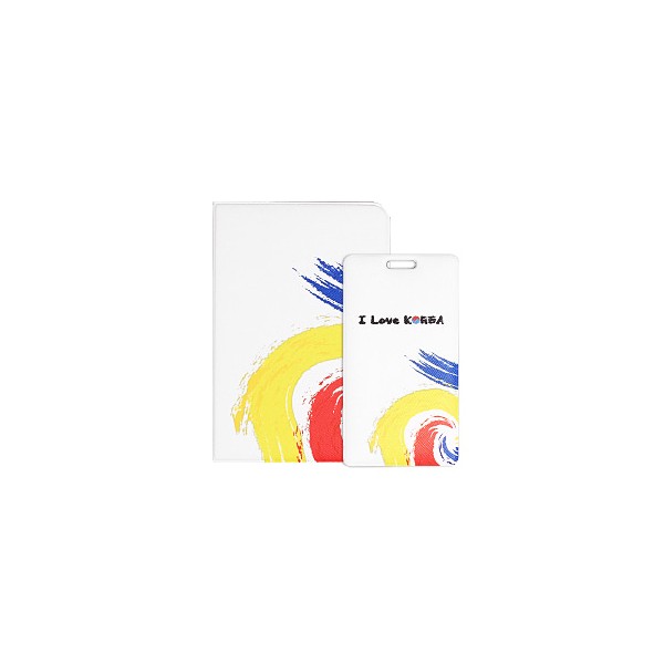 상품 이미지: 풀컬러 인조가죽 여권지갑&네임텍세트